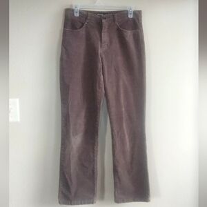 FDJ French Dressing Size 8 Petite Suzanne Straight Leg Brown Corduroy Pants